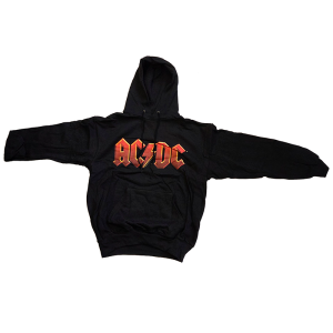 AC/DC Red Logo Kapucnis fekete pulóver