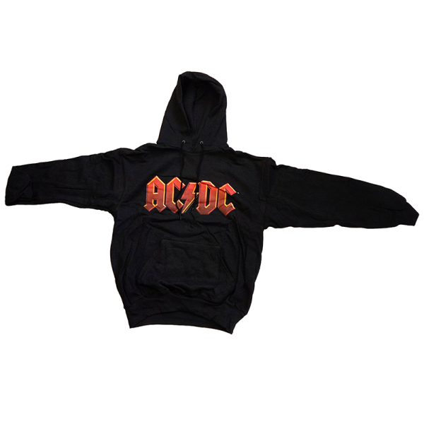 AC/DC Red Logo Kapucnis fekete pulóver