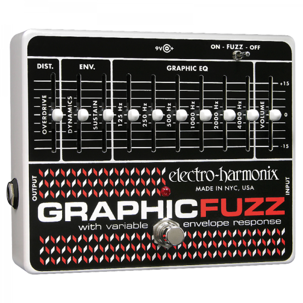 Electro-Harmonix Graphic Fuzz eq és fuzz pedál