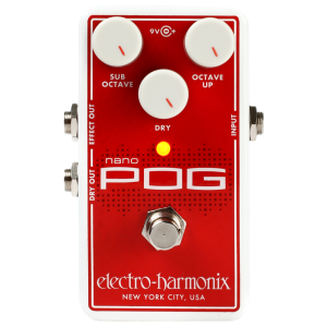 Electro-Harmonix Nano Pog polifónikus oktáv generátor pedál Electro-Harmonix Nano Pog polifónikus oktáv generátor pedál