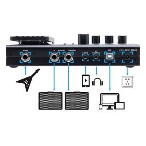 Valeton VT-GP-100 multi-effekt processzor pedál fekete Valeton VT-GP-100 multi-effekt processzor pedál fekete