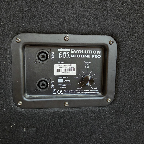 EBS  4 x 10" Neo Line Pro Basszusgitár Hangfal (használt)