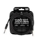 Ernie Ball 6434 Flex Cabel Egyenes Gitárkábel 3m és 6m (fekete)