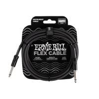 Ernie Ball 6434 Flex Cabel Egyenes Gitárkábel 3m és 6m (fekete)