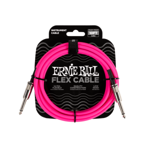 Ernie Ball 6413 Flex Cabel Egyenes Gitárkábel 3m és 6m (pink)