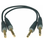 Klotz 6,3mm sztereó Jack - Jack kábel (2db)