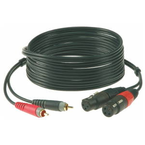 Klotz RCA - XLR mama dupla kábel Klotz RCA - XLR mama dupla kábel