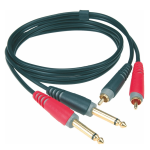 Klotz RCA - 6,3 mm Jack dupla kábel