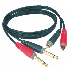 Klotz RCA - 6,3 mm Jack dupla kábel