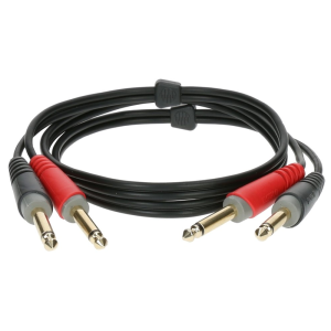 Klotz 6,3 mm Jack - Jack dupla kábel Klotz 6,3 mm Jack - Jack dupla kábel