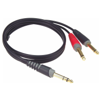 Klotz Y inzert kábel 2 x 6,3 mm TS Jack - 6,3 mm TRS Jack Klotz Y inzert kábel 2 x 6,3 mm TS Jack - 6,3 mm TRS Jack