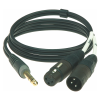 Klotz Y inzert kábel 2 x XLR - 6,3 mm TRS Jack