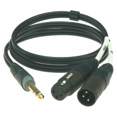 Klotz Y inzert kábel 2 x XLR - 6,3 mm TRS Jack