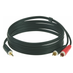Klotz Y inzert kábel 2 x RCA - 3,5 mm TRS Jack