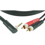 Klotz Y inzert kábel 2 x RCA - 3,5 mm TRS pipa Jack