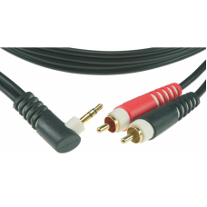 Klotz Y inzert kábel 2 x RCA - 3,5 mm TRS pipa Jack