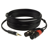 Klotz Y inzert kábel 2 x XLR mama - 3,5 mm TRS Jack