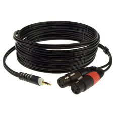 Klotz Y inzert kábel 2 x XLR mama - 3,5 mm TRS Jack