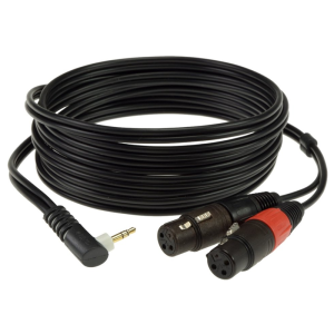 Klotz Y inzert kábel 2 x XLR mama - 3,5 mm TRS pipa Jack