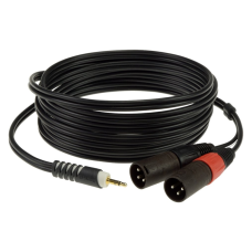 Klotz Y inzert kábel 2 x XLR papa - 3,5 mm TRS Jack