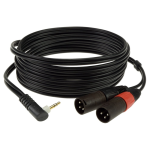 Klotz Y inzert kábel 2 x XLR papa - 3,5 mm TRS pipa Jack