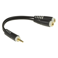 Klotz Y adapter kábel 2 x 3,5 mm TRS Jack aljzat - 3,5 mm TRS Jack