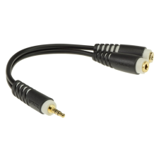 Klotz Y adapter kábel 2 x 3,5 mm TRS Jack aljzat - 3,5 mm TRS Jack