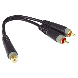 Klotz Y adapter kábel 2 x RCA - RCA aljzat Klotz Y adapter kábel 2 x RCA - RCA aljzat