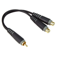 Klotz Y adapter kábel 2 x RCA aljzat - 1 x RCA csatlakozó