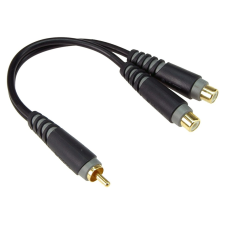 Klotz Y adapter kábel 2 x RCA aljzat - 1 x RCA csatlakozó