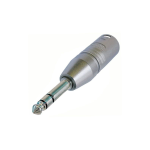 Neutrik NA3MP átalakító, 3 pólusú XLR dugó - sztereó 6,3 jack