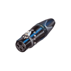 Neutrik NC3FXXBCRYSTAL aranyozott 3 pólusú XLR aljzat Swarovski kristályokkal kirakva