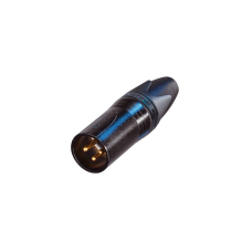 Neutrik NC3MXXB aranyozott 3 pólusú XLR dugó