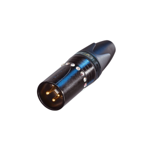 Neutrik NC3MXXBCRYSTAL aranyozott 3 pólusú XLR dugó Swarovski kristályokkal kirakva