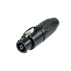 Neutrik NLT8FXXBAG 8 pólusú hangfal csatlakozó, fekete fém ház