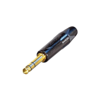 Neutrik NP3XB 6,3 mm aranyozott sztereó jack dugó