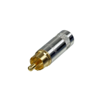 REAN NYS352G aranyozott RCA dugó, 7,2 mm átmérőjű kábelhez