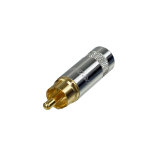 REAN NYS352G aranyozott RCA dugó, 7,2 mm átmérőjű kábelhez