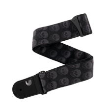 D'addario 50TB00 Woven Koponya mintás Fekete Gitárheveder