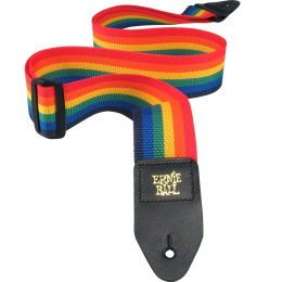 Ernie Ball Gyönygvászon Gitárheveder Szivárvány