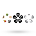 D'addario 1CAB4-15BT2 THE BEATLES Pengetők Stripes Minta