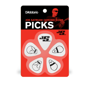 D'addario D'Addairo 1CBK6-10JS Joe Satriani Signature Fekete és Fehér Gitár Pengető 10 Darab D'addario D'Addairo 1CBK6-10JS Joe Satriani Signature Fekete és Fehér Gitár Pengető 10 Darab