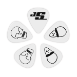 D'addario D'Addairo 1CBK6-10JS Joe Satriani Signature Fekete és Fehér Gitár Pengető 10 Darab D'addario D'Addairo 1CBK6-10JS Joe Satriani Signature Fekete és Fehér Gitár Pengető 10 Darab