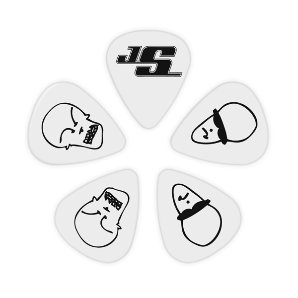 D'addario D'Addairo 1CBK6-10JS Joe Satriani Signature Fekete és Fehér Gitár Pengető 10 Darab D'addario D'Addairo 1CBK6-10JS Joe Satriani Signature Fekete és Fehér Gitár Pengető 10 Darab