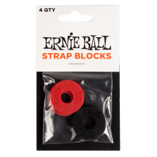 Ernie Ball 4603 Gumi Heveder Rögzítő Strap Lock 4 Darab (piros / fekete) Ernie Ball 4603 Gumi Heveder Rögzítő Strap Lock 4 Darab (piros / fekete)
