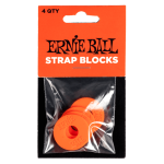 Ernie Ball 5620 Gumi Heveder Rögzítő Strap Lock 4 Darab (piros)
