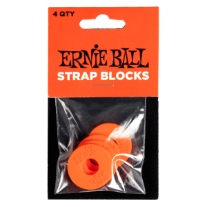 Ernie Ball 5620 Gumi Heveder Rögzítő Strap Lock 4 Darab (piros)