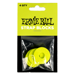 Ernie Ball 5622 Gumi Heveder Rögzítő Strap Lock 4 Darab (zöld)