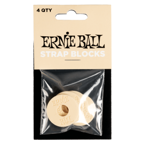 Ernie Ball 5624 Gumi Heveder Rögzítő Strap Lock 4 Darab (krém)