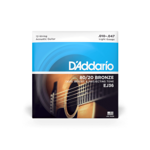 D'addario EJ36 12-húros Bronz Akusztikus Gitárhúr